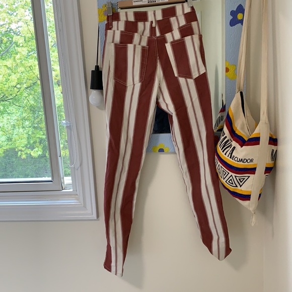 Red Striped Women’s Jeans - Picture 2 of 2